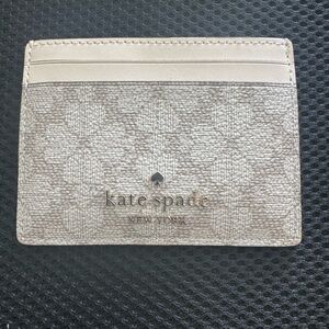 Kate Spade Cream Card Holder with Pattern